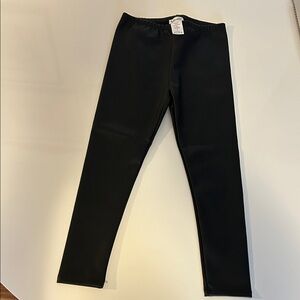 Splendid Classic Black girls faux leather  Leggings size 5